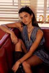 Jenson Pleated Romper - FINAL SALE