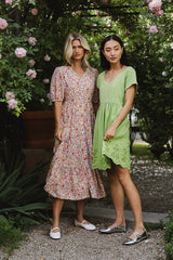Aria Eyelet Lace Mini in Green - FINAL SALE