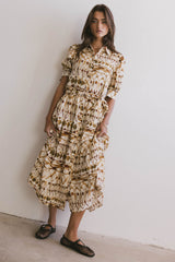 Tamara Abstract Midi Dress - FINAL SALE