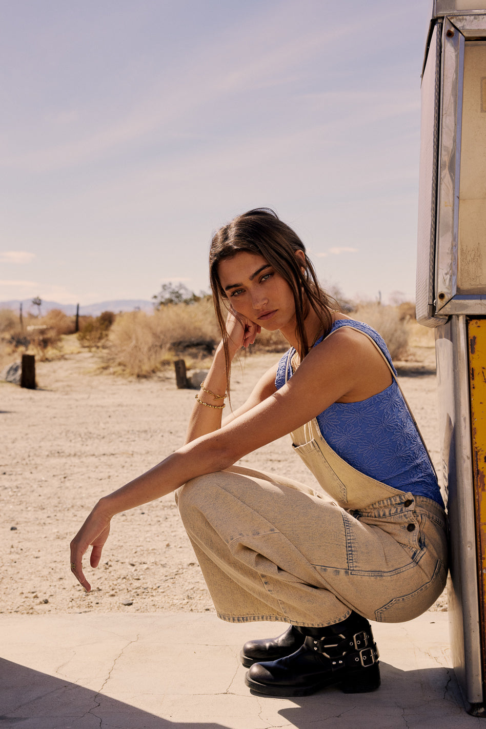 Miller Light Wash Overalls
