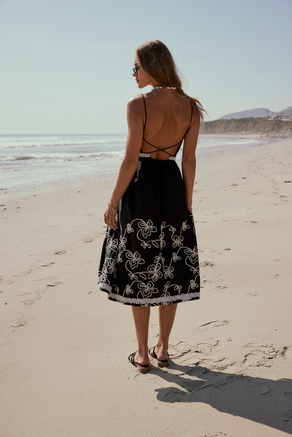 Etta Embroidered Midi Dress - FINAL SALE