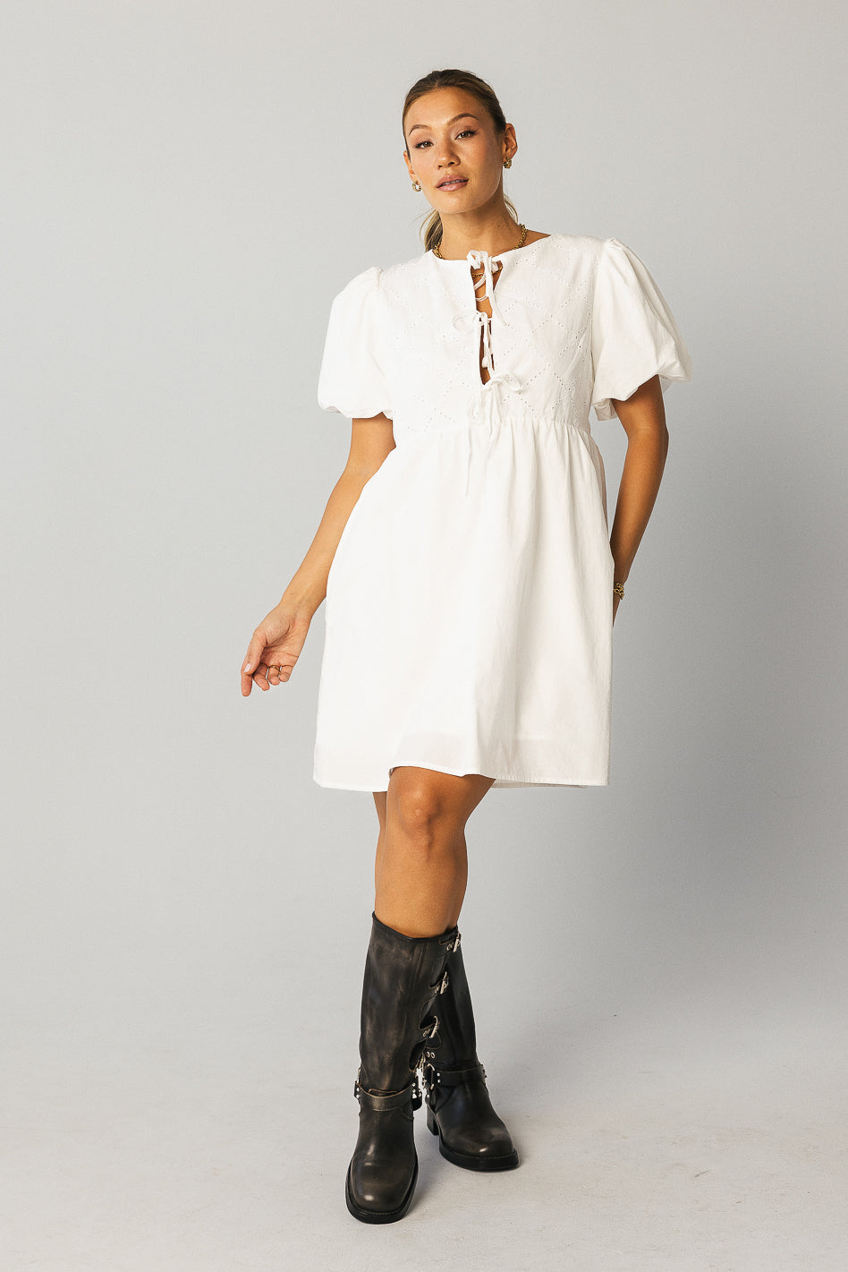 Penn Bow Mini Dress