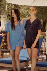 Lynn Relaxed Romper in Black